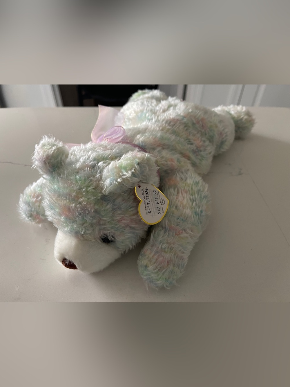 Ty Classic "Gumdrop" Multicoloured Bear Retired 2001 MWMT Great Condition